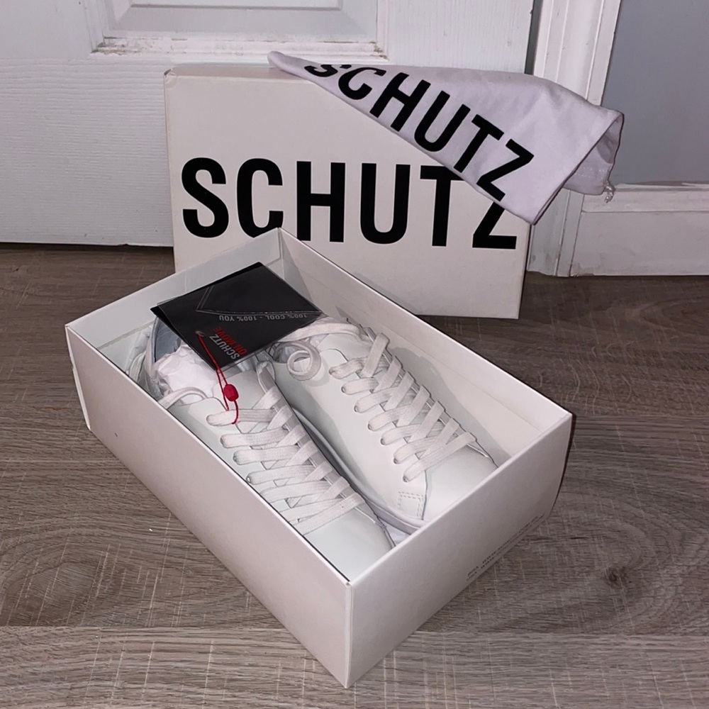 Schutz Tennis All-White Sneakers
